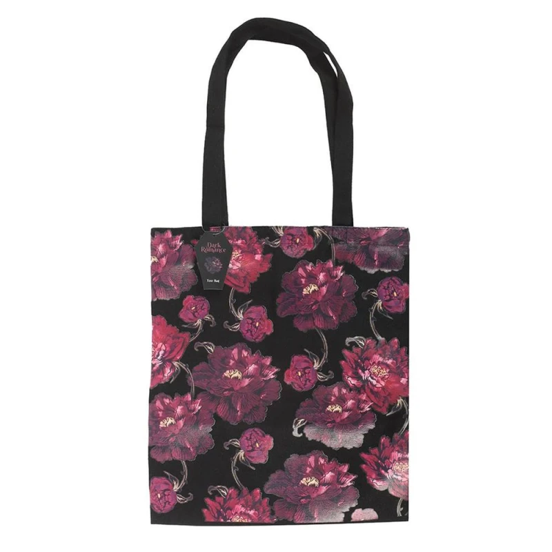 Image of Something Different Womens Dark Romance Floral Tote Bag Multicolor Female One Size