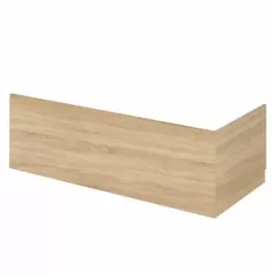 Hudson Reed Fusion 750Mm Bath End Panel & Plinth - Natural Oak