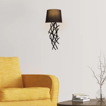 Image of Asaf - 6984 Black Wall Lamp