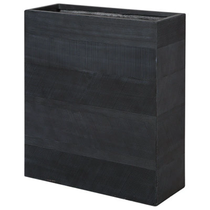 Image of Beliani Plant Pot Thimena 80 Cm Black