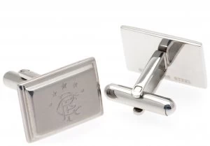 Image of Stainless Steel Rangers Crest Cufflinks.