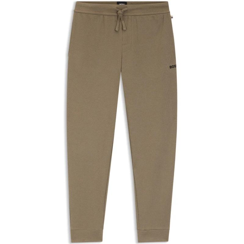 Image of Boss Mens BW Waffle Jogging Bottoms Open Brown 245 male Large