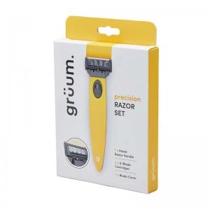 image of gruum Citrus Yellow Precision Razor Set