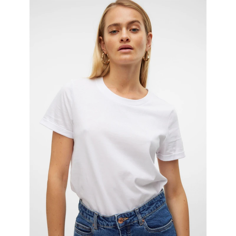 Image of Vero Moda Paula T-Shirt - White White 8