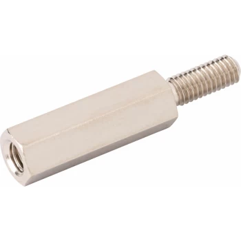 Image of 524411 Hex Threaded M-F Spacer Brass 5mm A/F M3 16mm - Pack Of 25 - R-tech