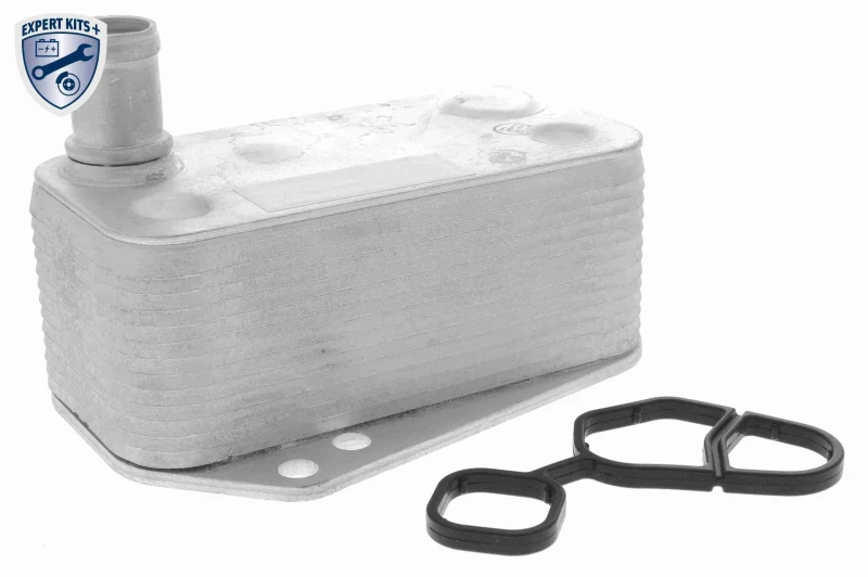Image of VEMO V48-60-0023 Oil Cooler with gasket/seal, EXPERT KITS + Oil Cooler,engine oil (469)