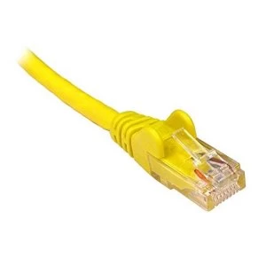 image of 2mtr Scan Yellow Cat 5e Snagless Moulded Patch Lead