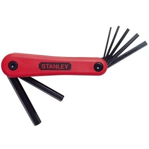 Image of Stanley Tools Folding Hexagon Key Set of 7 Metric (2.5-10mm)