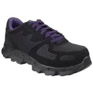 image of Timberland Pro Womens/Ladies Powertrain Low Lace Up Safety Shoes (4 UK) (Black)