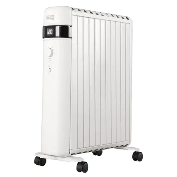 Image of Black + Decker 1.5KW Digital Oil Free Radiator 24 Hour Weekly Timer
