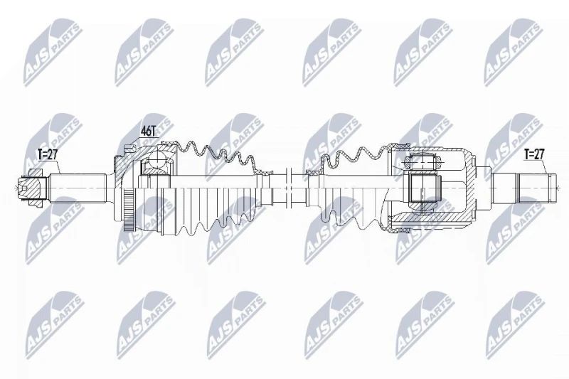 Image of NTY NPW-KA-366 Drive shaft Front Axle Right Drive Shaft (13)