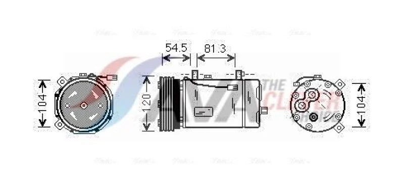 Image of Air conditioning compressor AVA COOLING SYSTEMS FDAK307