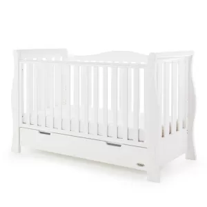 image of Obaby Stamford Luxe Sleigh Cot Bed