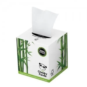 image of Cheeky Panda Bamboo Facial Tissue Cube 1 box