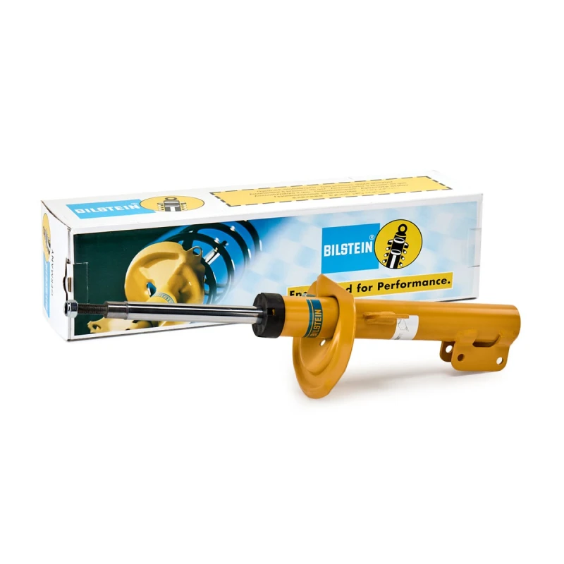 Image of BILSTEIN 22-217684 Shock absorber Front Axle Left, Gas Pressure, Twin-Tube, Suspension Strut, Bottom Clamp Shock Absorber (854)