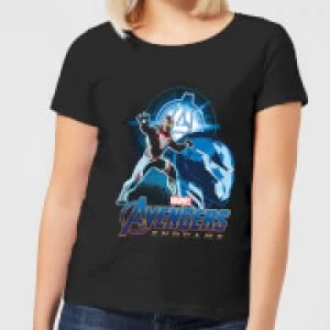 Image of Avengers: Endgame Iron Man Suit Womens T-Shirt - Black