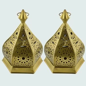 Image of Filagree Lantern T Light Holder 17cm (Set of 2)