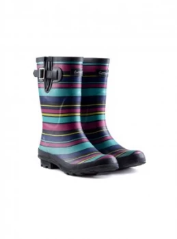 Image of Stripe Paxford Mid Calf Wellington Boot - 4