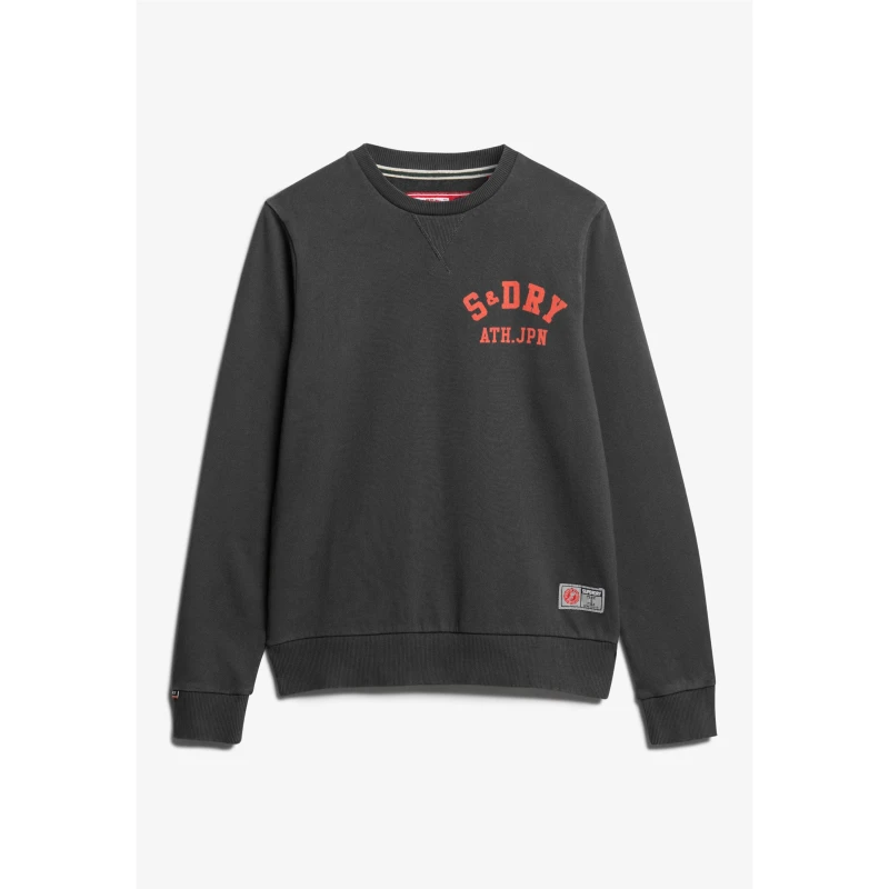 Image of Superdry Athletic Crew Sweater - Black S