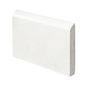 image of Wickes Bullnose Fully Finished MDF Skirting 14.5 x 94 x 2400mm Pack 4