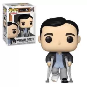 image of The Office Michael with Crutches Funko Pop! Vinyl