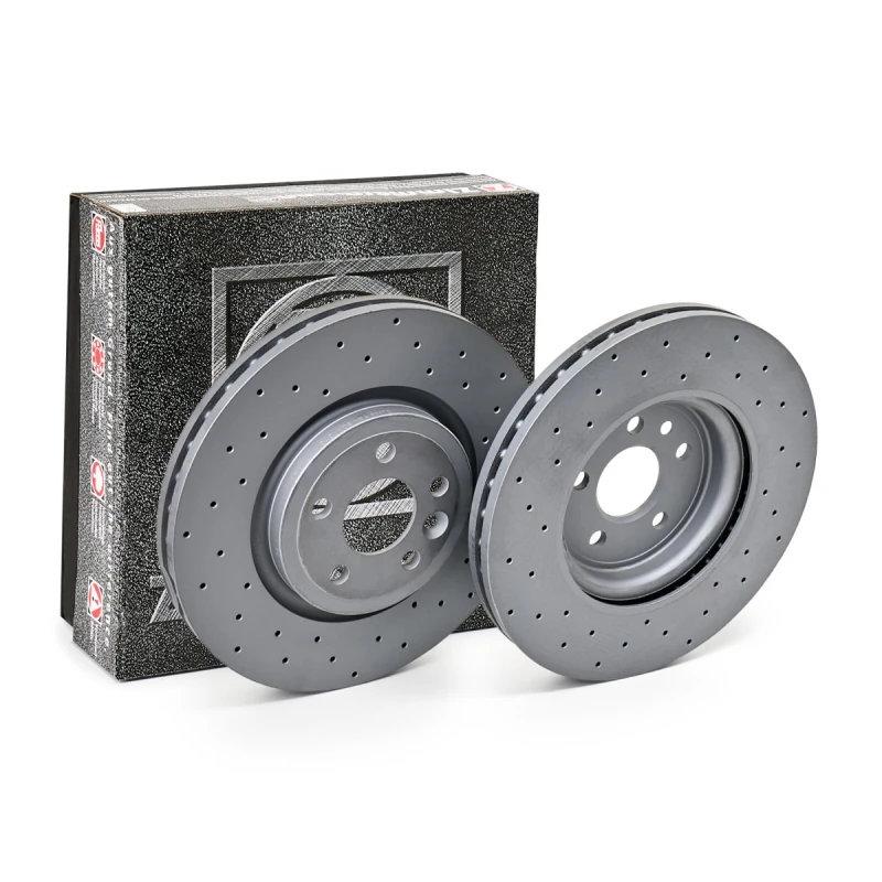 Image of ZIMMERMANN 290.2269.52 Brake disc Front Axle, Perforated, Coated, High-carbon Brake Disc (82)