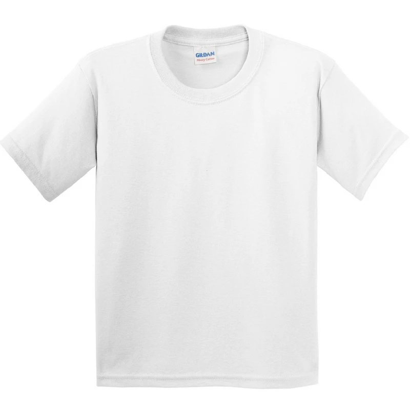 Image of Gildan Youth Heavy Cotton T-Shirt in White Size: XS White Unisex XS