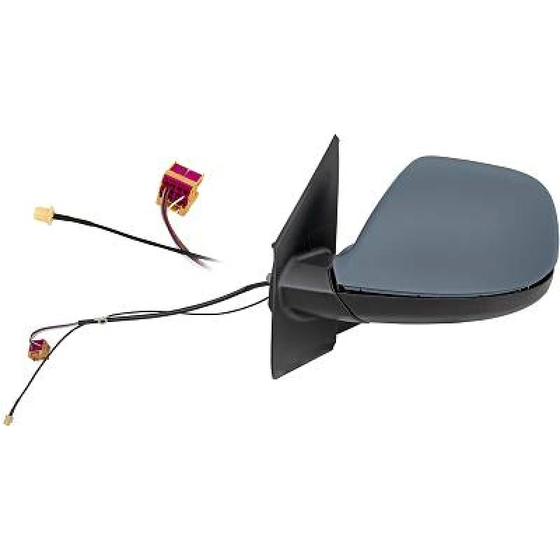 Image of DIEDERICHS 2273425 Wing mirror Left, Complete Mirror, primed, with two plugs Outside Mirror (50)