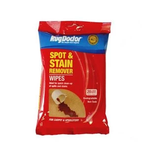 Image of Rug Doctor Spot & stain Unscented Cleaning wipes Pack of 20
