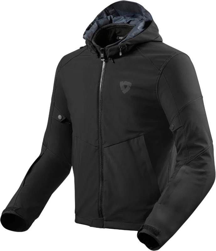 Image of Rev It Afterburn H2O Motorcycle Jacket L Black Black