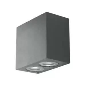 image of Fan Europe Etna - Outdoor Twin Wall Downlight Grey, IP65, GU10