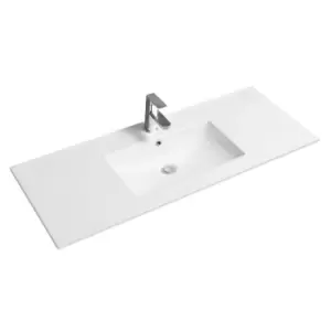 Image of Limoge Thin-edge Ceramic 121Cm Inset Basin With Scooped Bowl