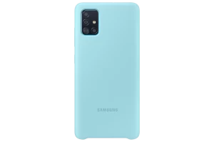 image of Samsung A51 Soft Touch Cover Blue Turquoise (EF-PA515TLEGEU)