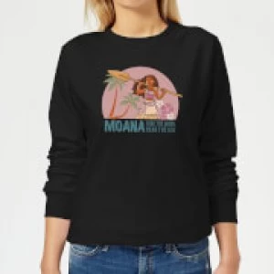 Image of Moana Read The Sea Womens Sweatshirt - Black