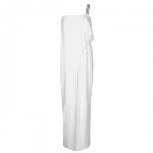 image of Adrianna Papell Crepe Jumpsuit - Ivory