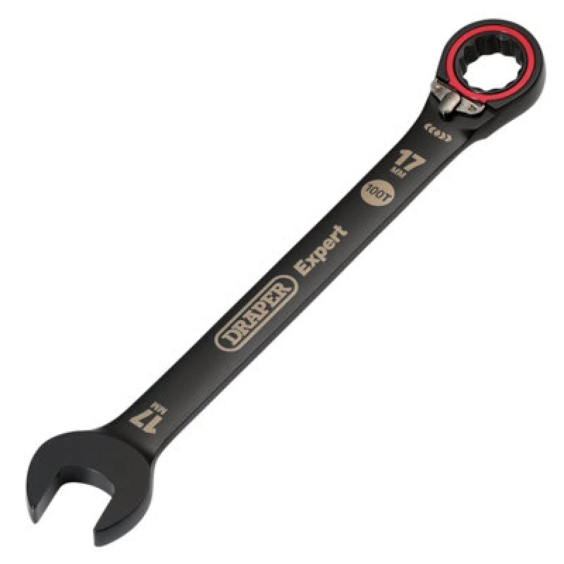 Image of Draper Expert Hi Torq Reversible Ratchet Combination Spanner 03907 Size: 17mm