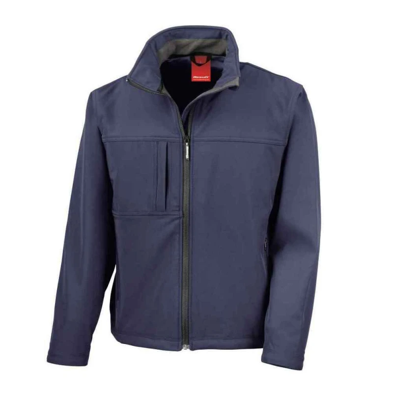 Image of Result Result Men Classic Soft Shell Jacket in Navy Size: Small Navy S Male 5063527705549