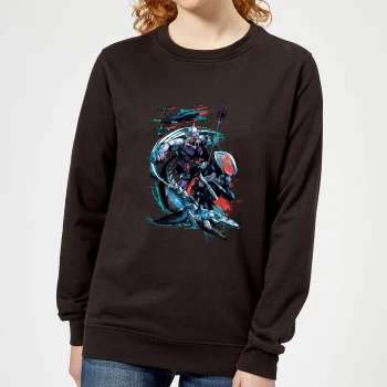 image of Aquaman Black Manta & Ocean Master Womens Sweatshirt - Black - XXL