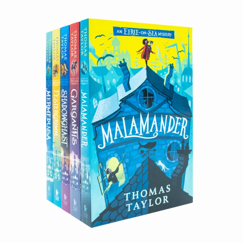 Image of An Eerie On Sea Mystery Series 5 Book Set Malamander Gargantis Shadowghast Festergrimm Mermedusa Thomas Taylor Books