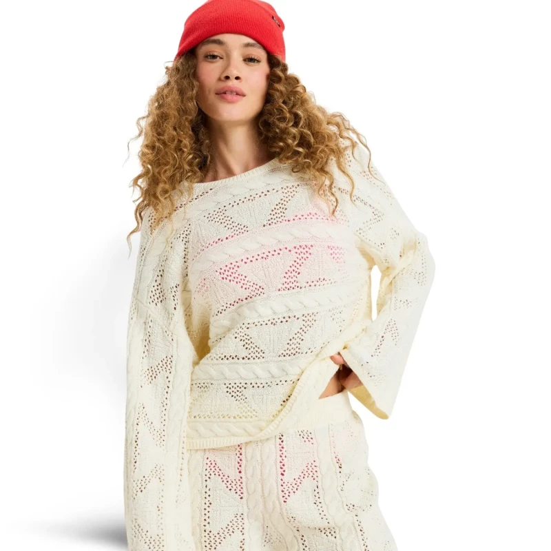 Image of Roxy Woman sweater Roxy Salt Siren Blanc Female S
