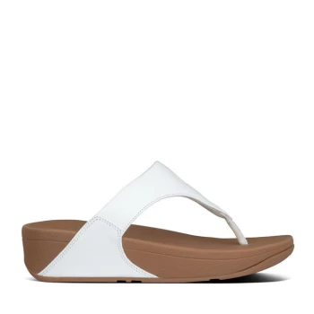 image of Fitflop Lulu Leather Sandals - White