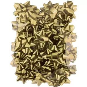 image of North Pole Christmas Metallic Bows (Pack of 20) (One Size) (Gold) - Gold