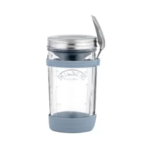 image of Kilner All In 1 Food To Go Jar Set, Grey