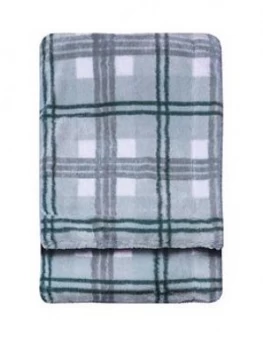 Image of Gallery Faux Fur Check Throw