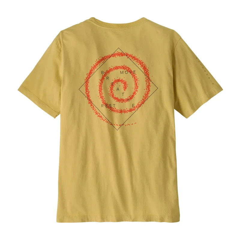 Image of T-Shirt Patagonia Multi-Pitch Jaune Male L