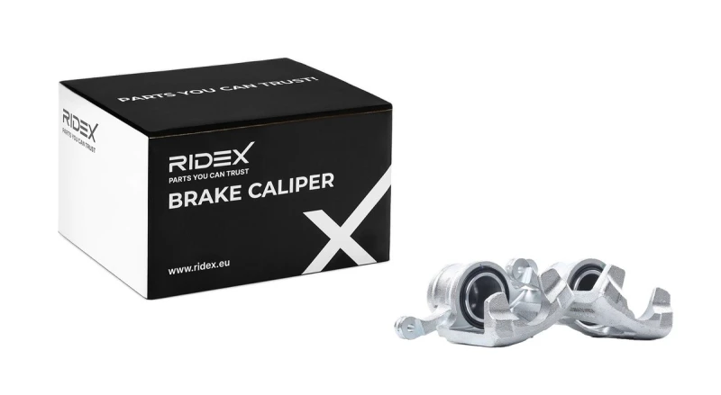Image of RIDEX 78B1674 Brake caliper Front Axle, without holder Cast Iron Brake Caliper (78)