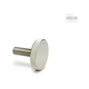 Image of ELESA Knurled grip knob-DIN 653-M4-16-NI