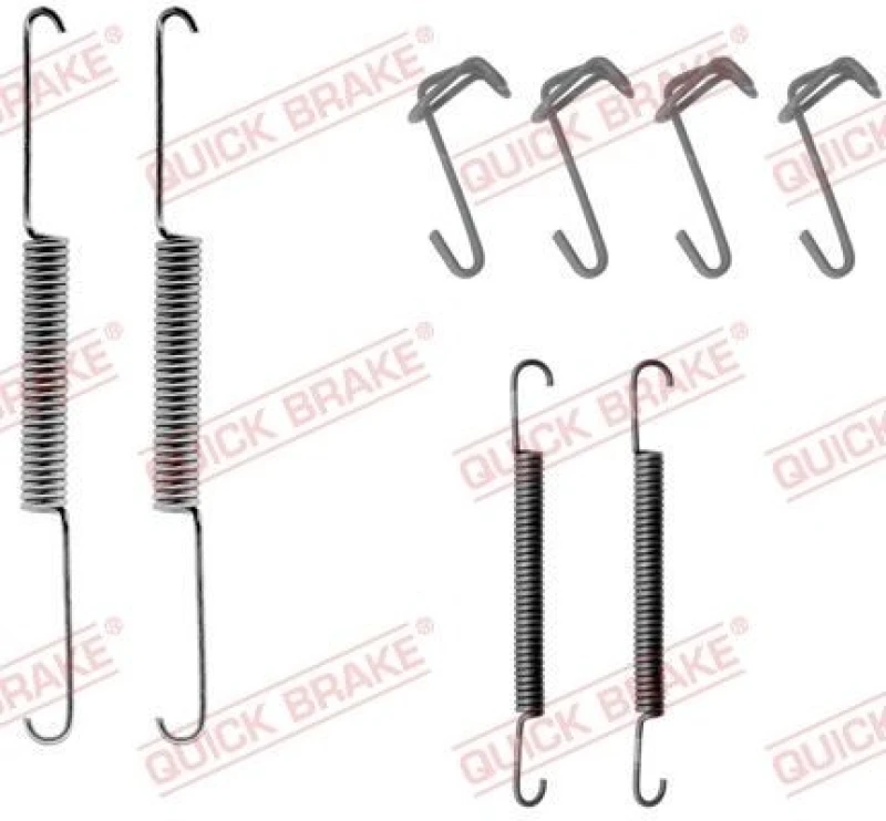 Image of QUICK BRAKE Brake shoe fitting kit QUICK BRAKE 105-0563