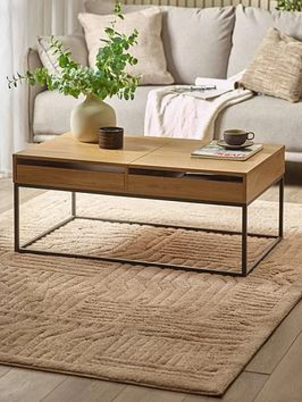 Image of Julian Bowen Kade 100cm Light Oak Wooden Coffee Table