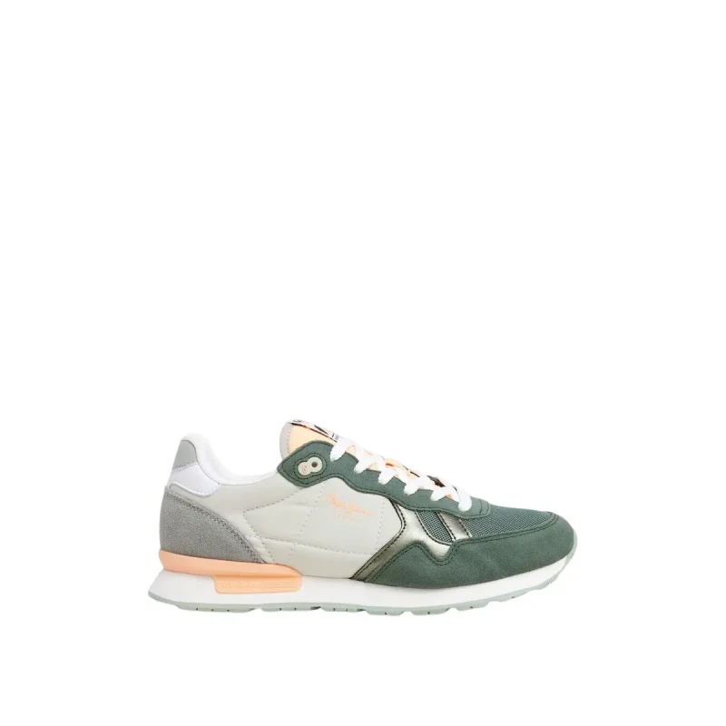 Image of Pepe Jeans Womens Sneakers Pepe Jeans Brit Camp Vert Female 36